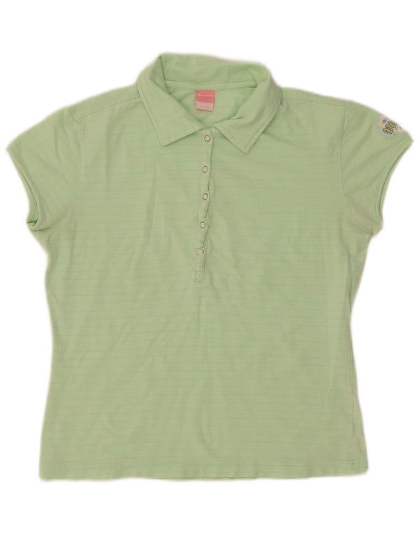 Polo da donna slim fit Champion UK 14 a righe grandi verdi
