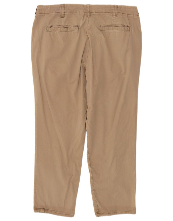 Женские прямые брюки чинос Marks & Spencer UK 12 Medium W32 L23 Коричневые
