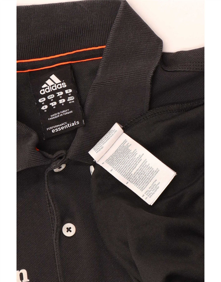 Adidas Mens Martin Graphic Polo Shirt Medium Black Cotton