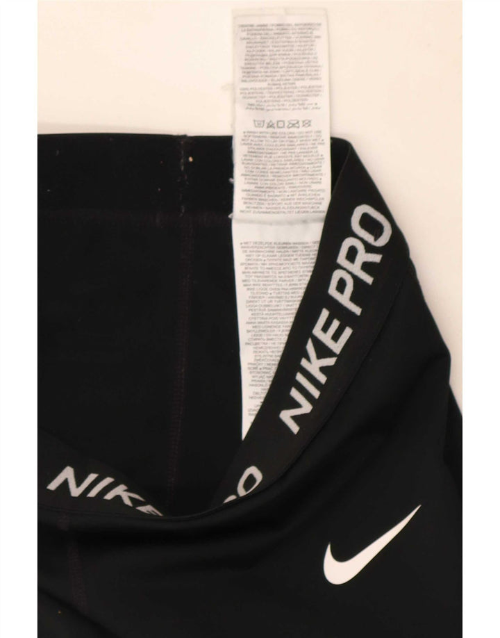 Nike Womens Graphic Leggings UK 4 XS Schwarz Polyester