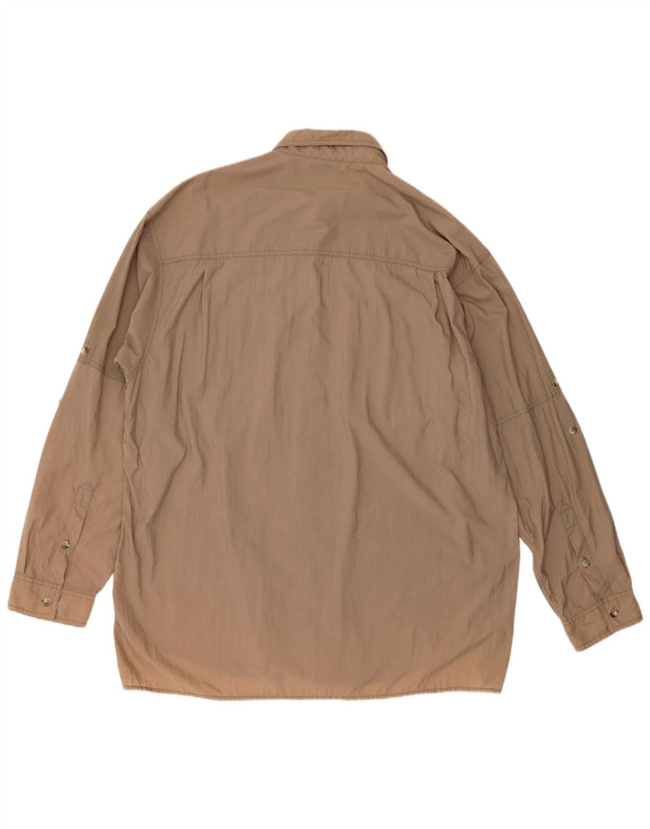 Columbia Mens Shirt XL Beige Nylon