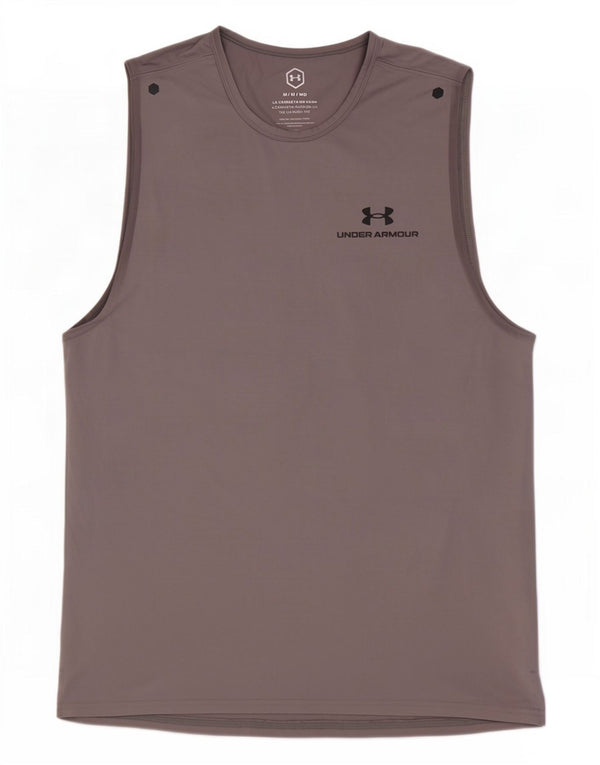 Under Armour Mens Vest Top Medium Grey Polyester