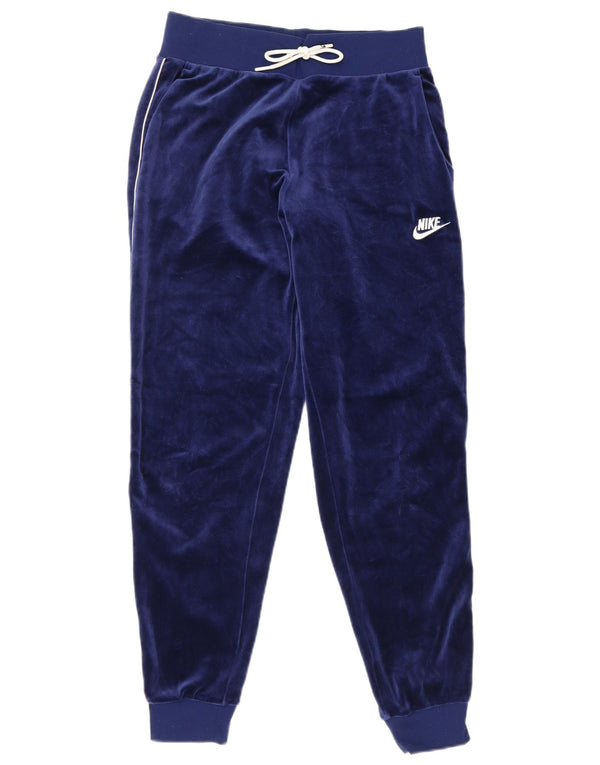 Nike Damen-Trainingshose aus Samt, Jogginghose, UK 10, Größe S, Marineblau
