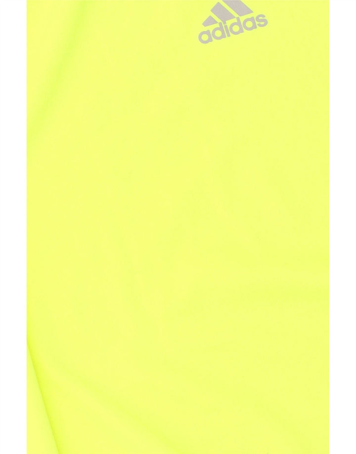 Adidas Mens Climalite T-Shirt Top Medium Yellow Polyester