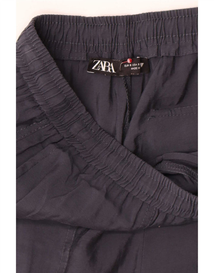 Gerade geschnittene Damenhose von Zara, Größe S, W28, L25, Grau