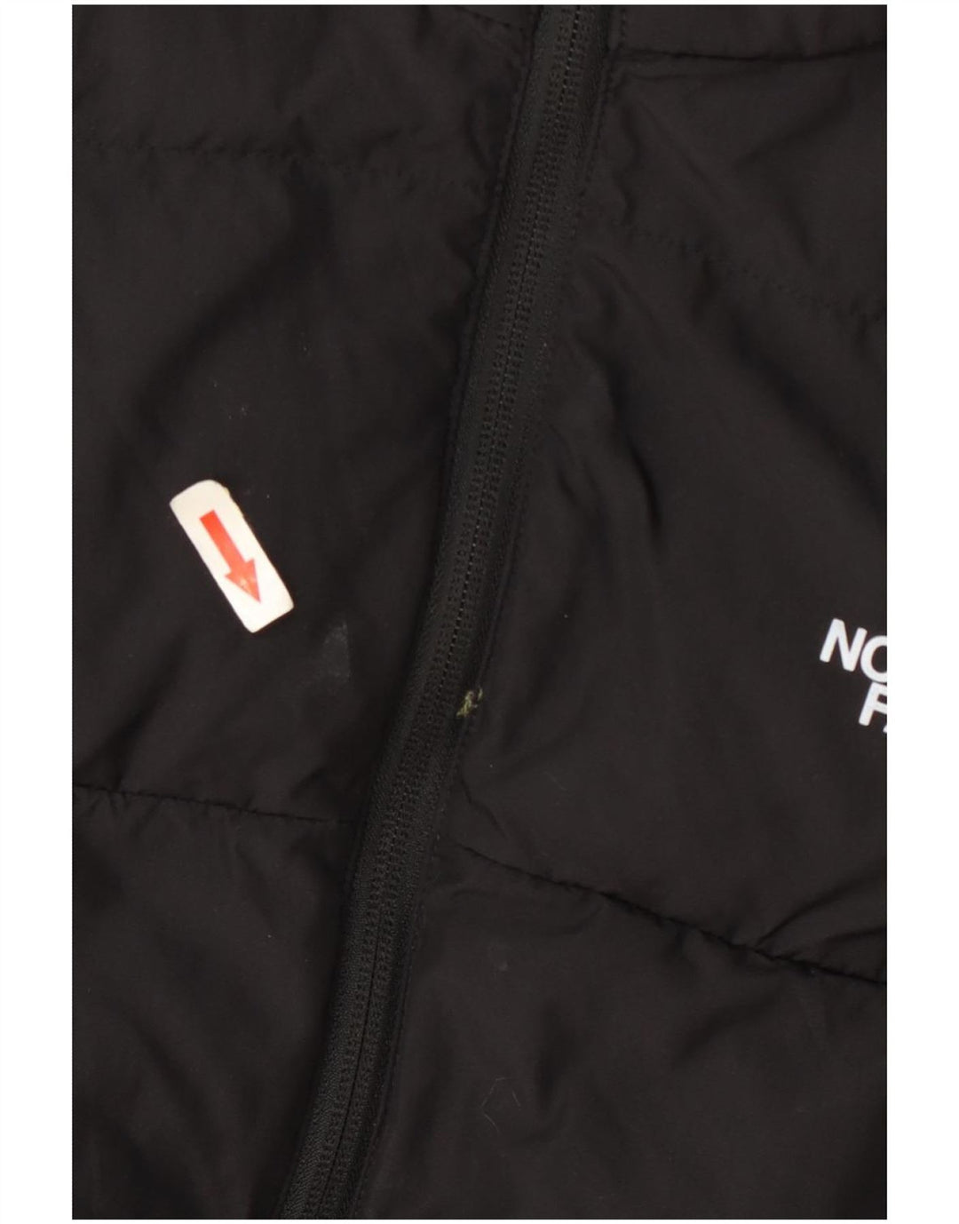 The North Face Boys Hooded Padded Jacket 14-15 Years XL Black Polyester