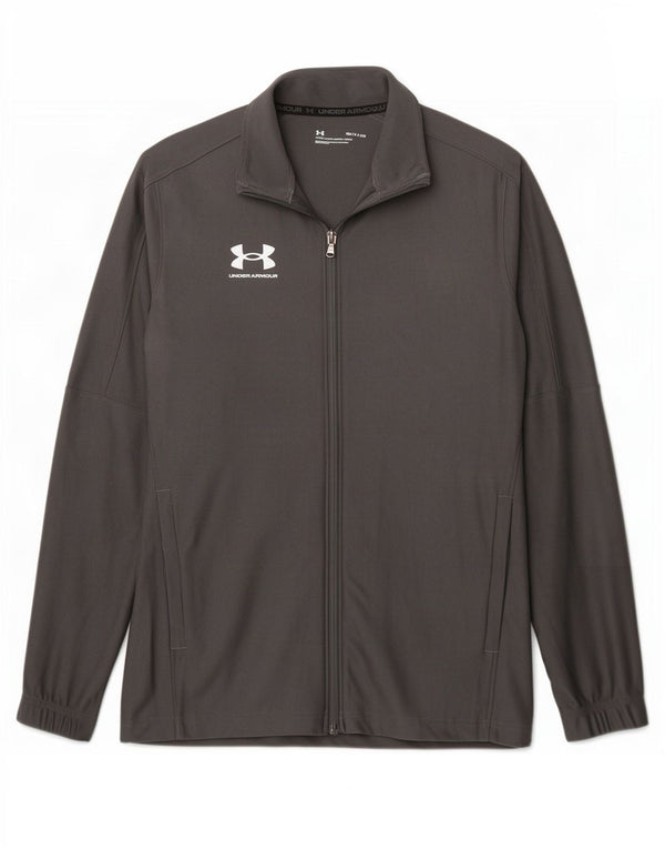 Under Armour Mens Tracksuit Top Jacket Small Grey Polyester
