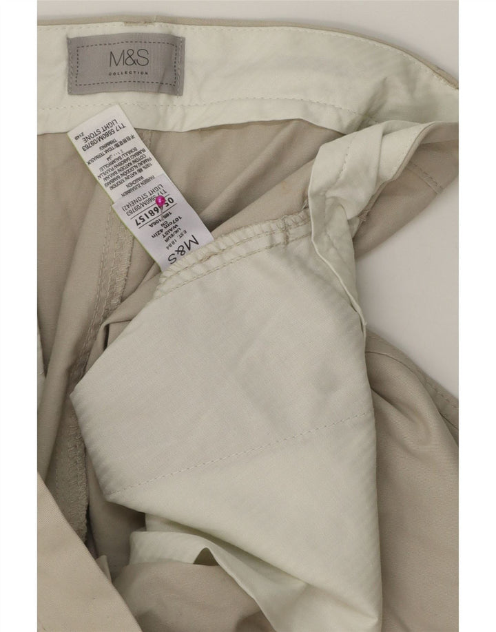 MARKS & SPENCER Mens Chino Shorts W42 2XL Beige Cotton