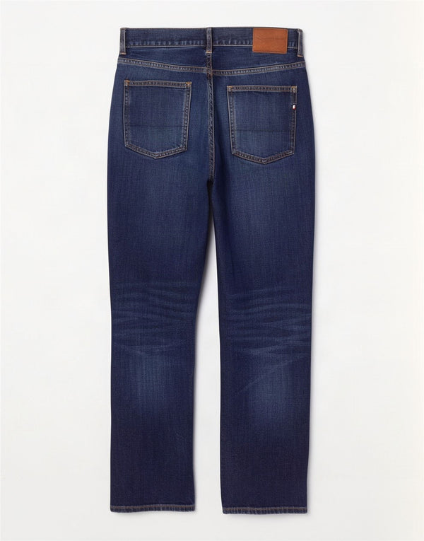 Tommy Hilfiger Herre Mercer Regular Fit Straight Jeans W32 L30 Navy Blue
