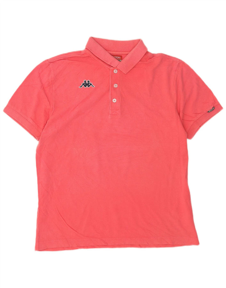 Kappa Herren Poloshirt Large Pink