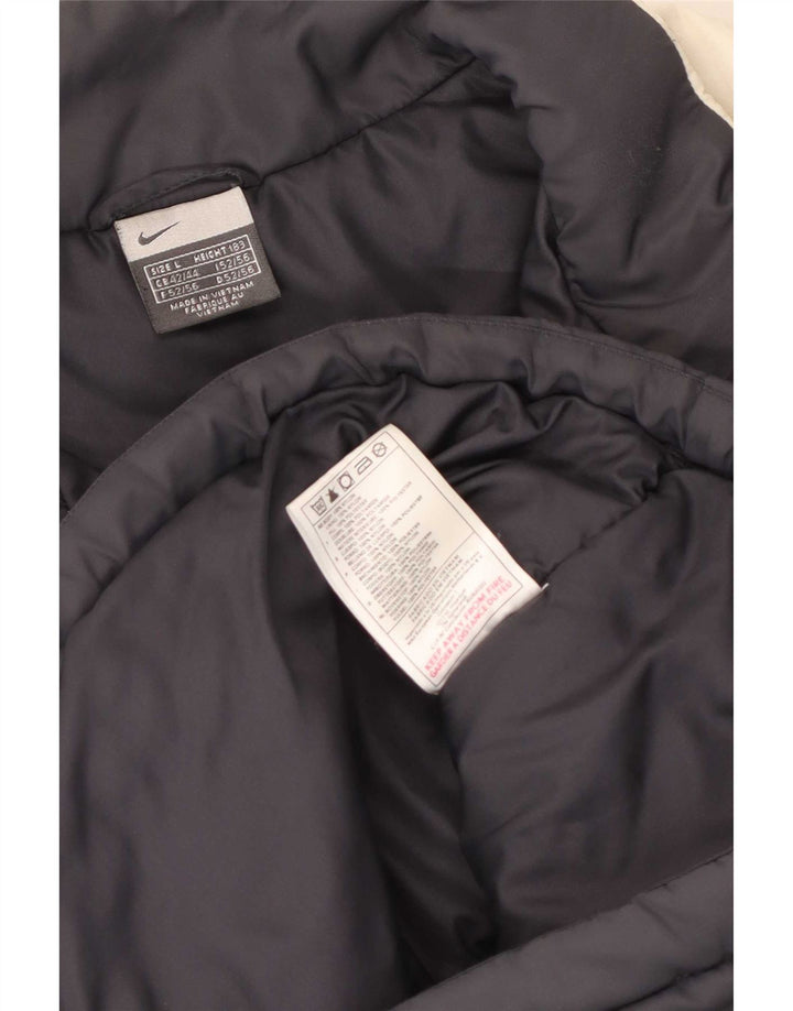 Nike Mens Padded Jacket UK 40 Large Black Colourblock Nylon
