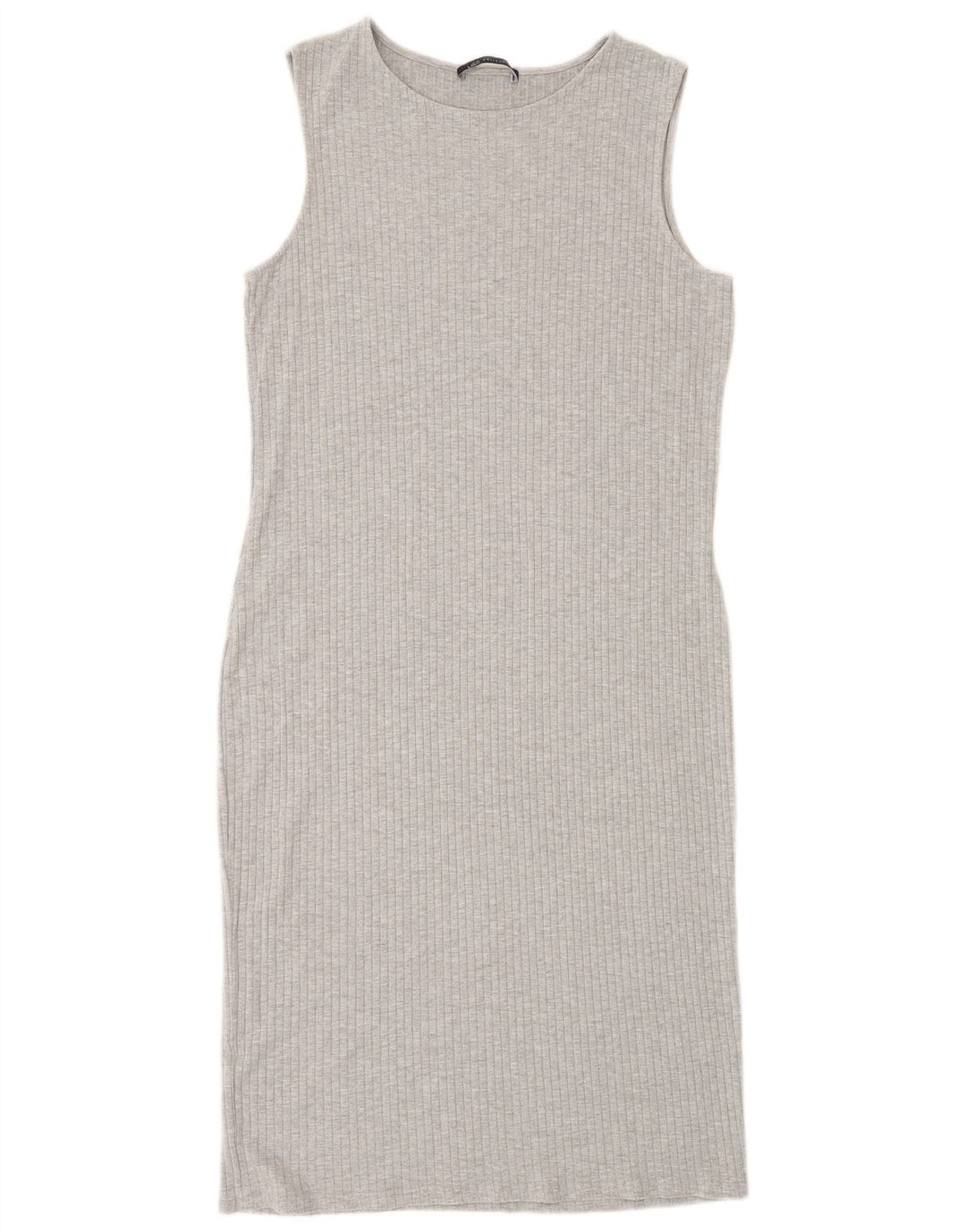 Marks & Spencer Womens Sleeveless Bodycon Dress UK 12 Medium Grey Viscose