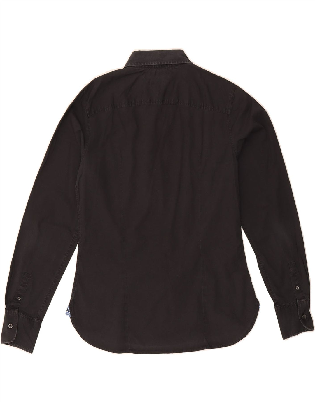 TOMMY HILFIGER Womens Shirt US 10 Large Black Cotton Vintage Tommy Hilfiger and Second-Hand Tommy Hilfiger from Messina Hembry 