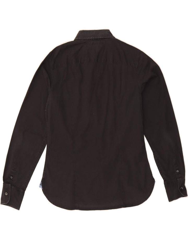 TOMMY HILFIGER Womens Shirt US 10 Large Black Cotton Vintage Tommy Hilfiger and Second-Hand Tommy Hilfiger from Messina Hembry 