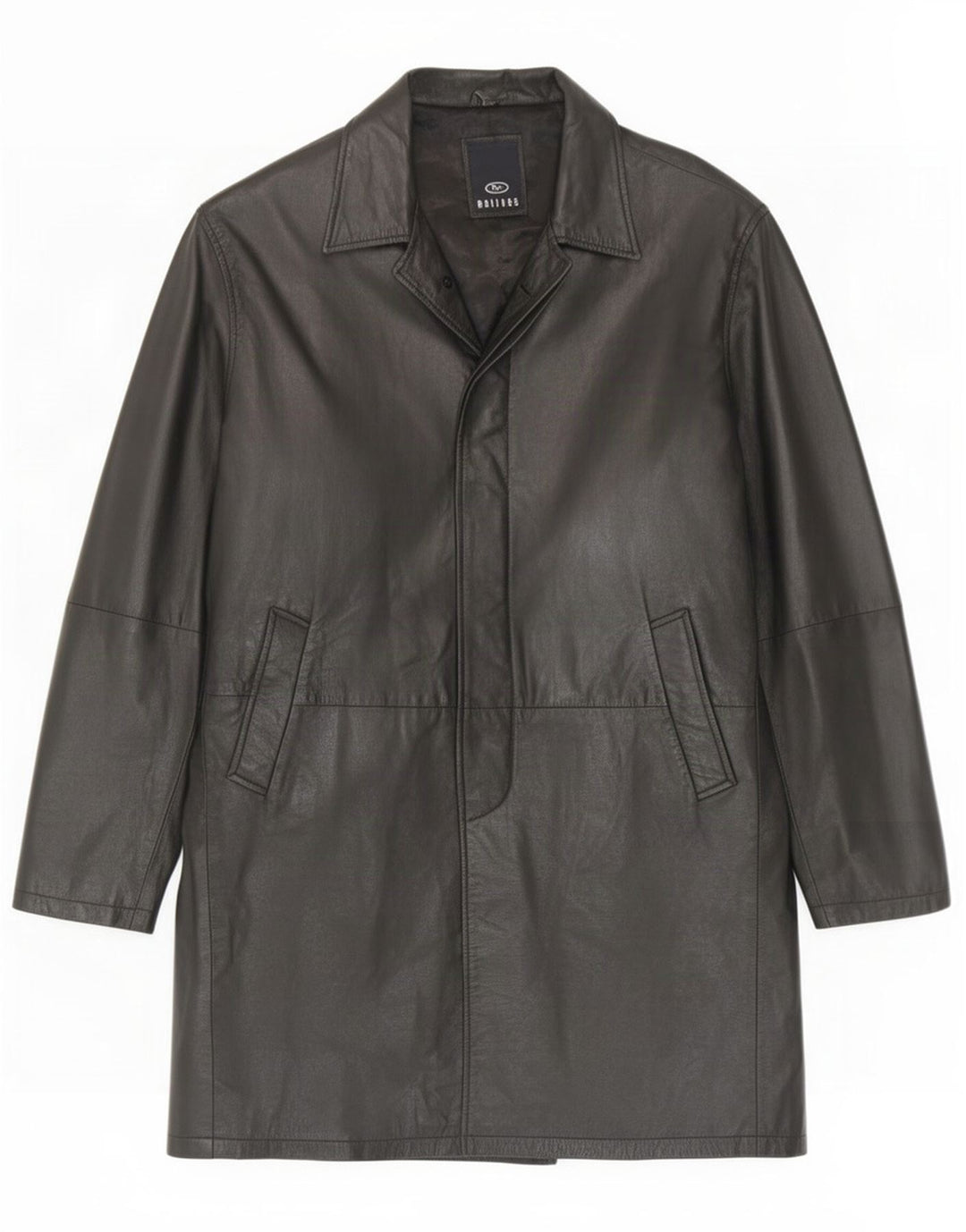 Matinee Herren Ledermantel UK 44 2XL Schwarz