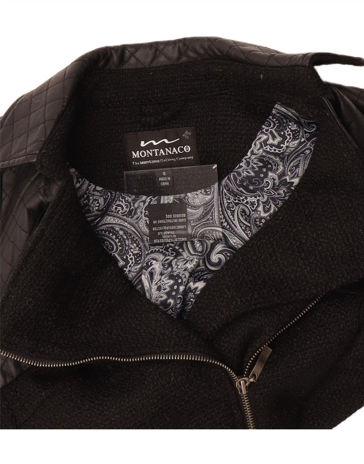 MONTANACO Womens Gilet UK 10 Small Black Polyester