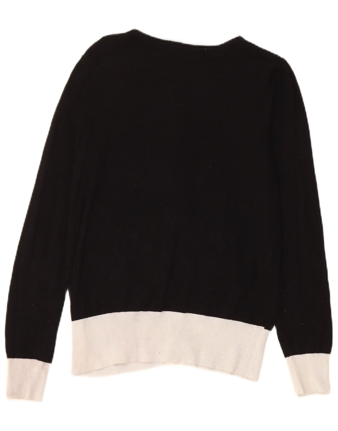 Marks & Spencer Womens Cardigan Sweater UK 10 Samll Black Colourblock