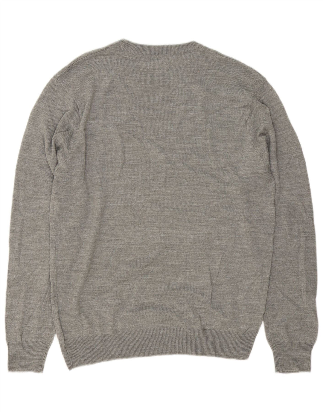 Pierre Cardin Mens Crew Neck Jumper Sweater Large Grey Acrylic
