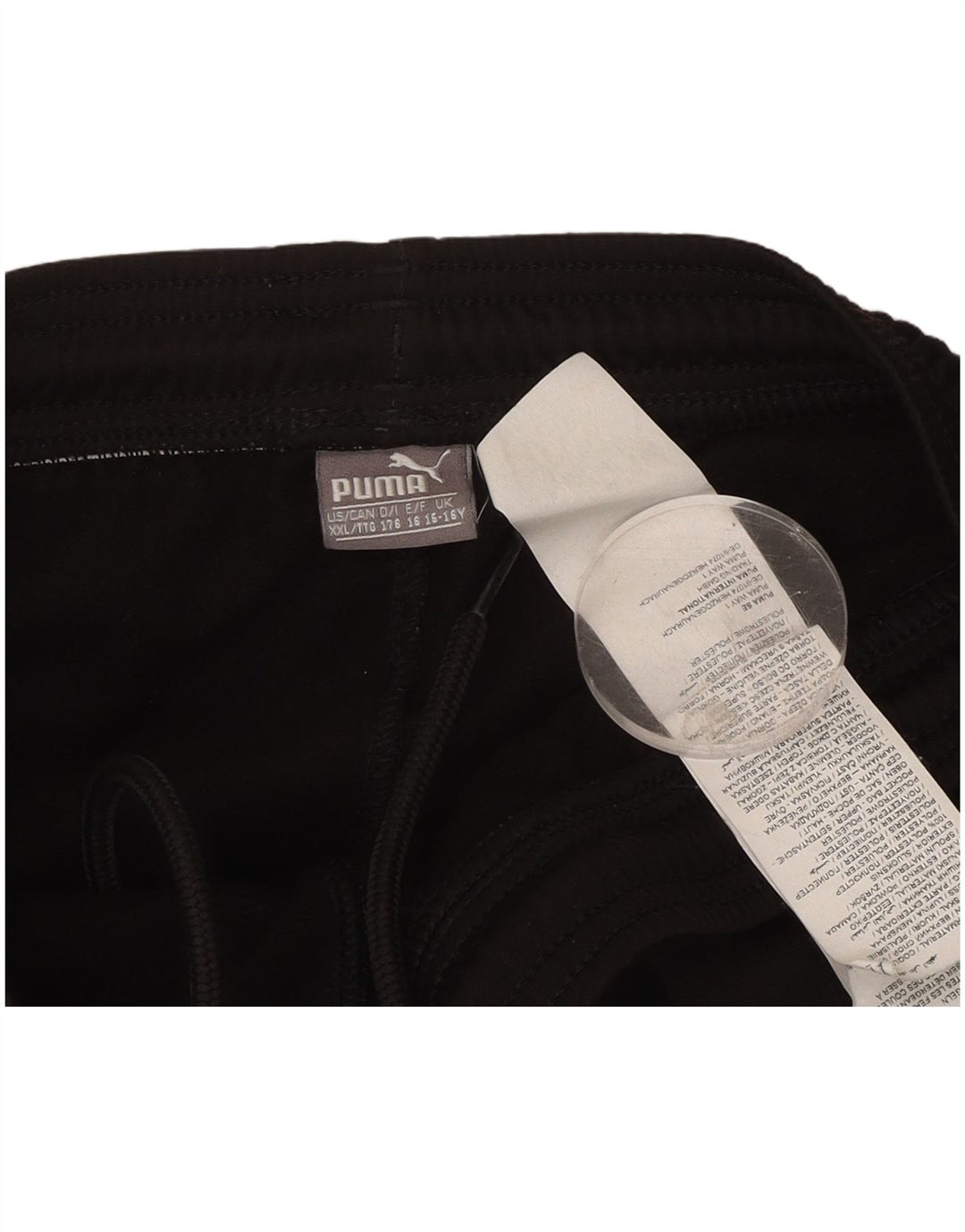 PUMA Boys Tracksuit Trousers Joggers 15-16 Years  Black Polyester