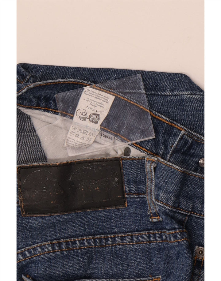 BILLIG MANDAG Herre Slim Jeans W32 L34 Blå Bomuld