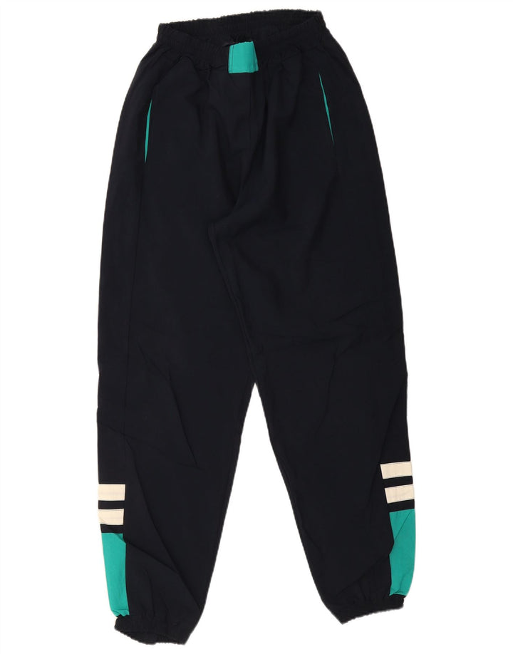 Pantaloni da tuta da uomo vintage da jogging color block medio blu navy