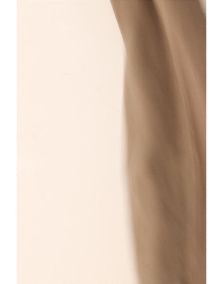 Eddie Bauer Womens Capri Trousers US 8 Medium W34 L23 Beige Cotton