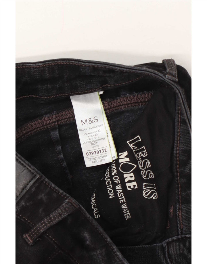 Marks & Spencer Damskie jeansy slim UK 12 Medium W28 L28 Szara bawełna