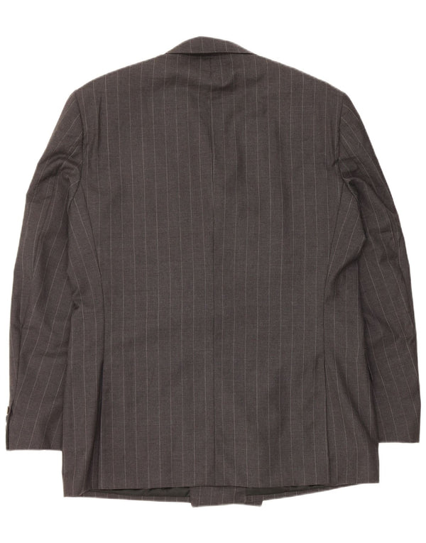 Ermenegildo Zegna Veste Blazer Homme Taille 54 XL Gris Rayé