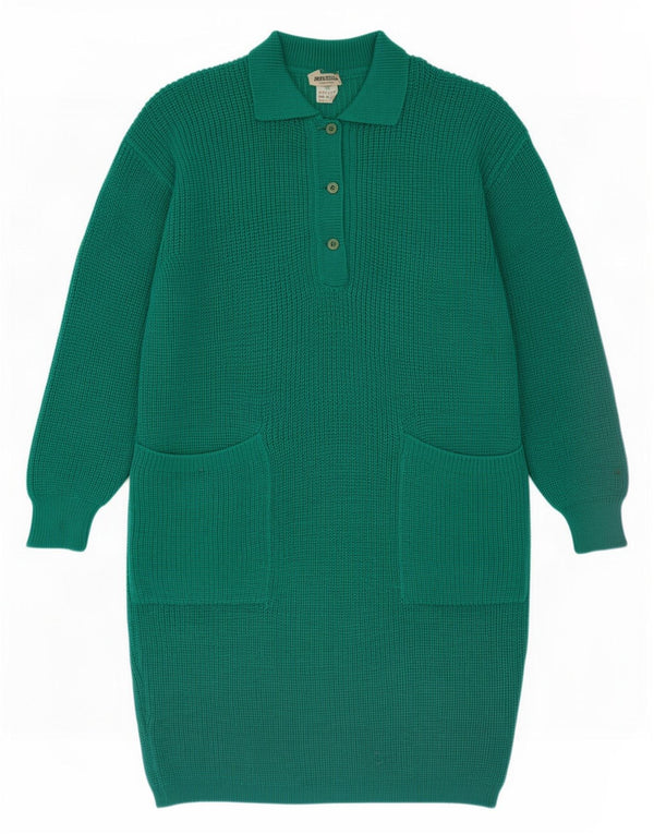 Abito maglione da donna vestibilità ampia Marella UK 14 Lana verde medio