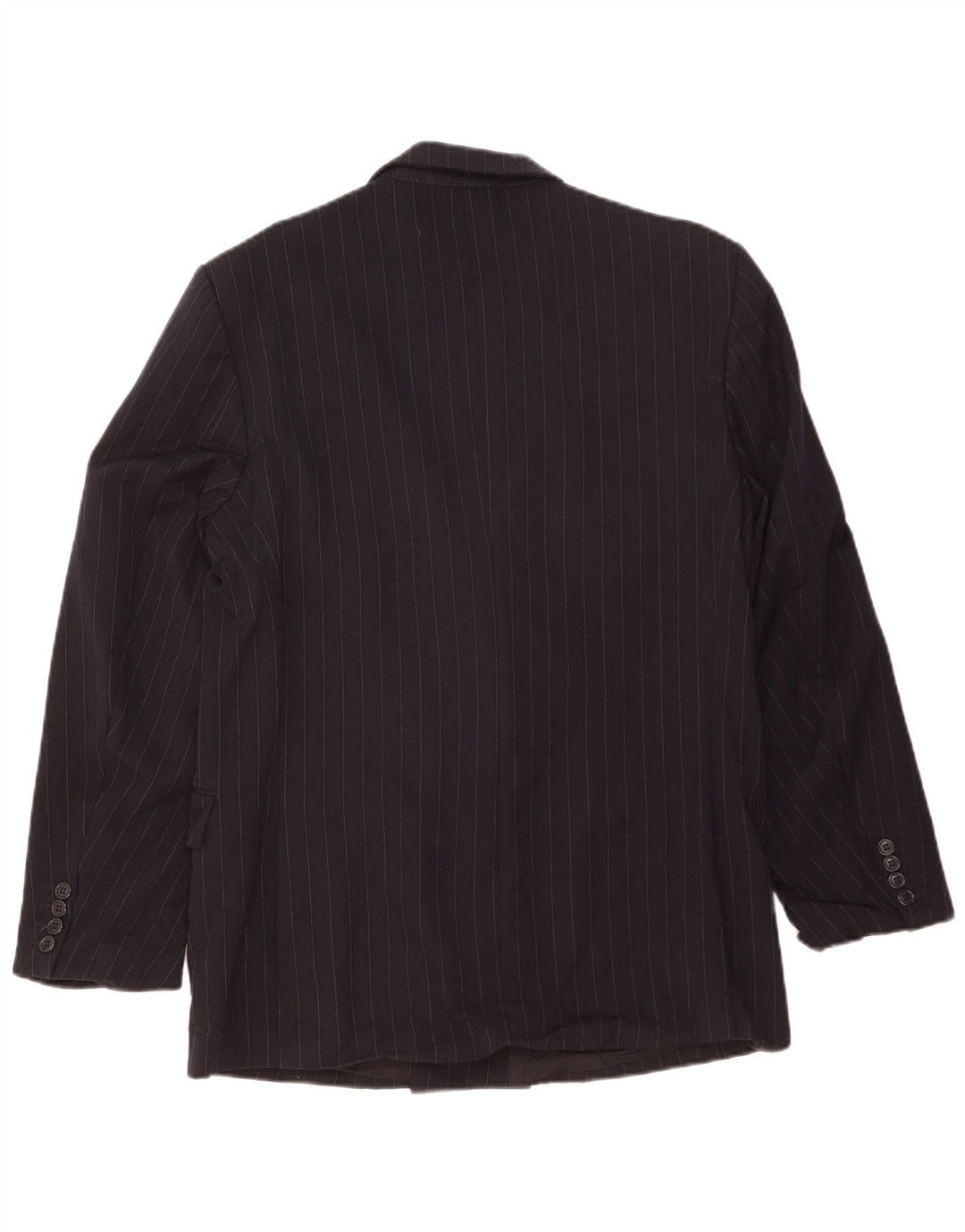 Pierre Cardin Mens Double Breasted Blazer Jacket UK 40 Large Black