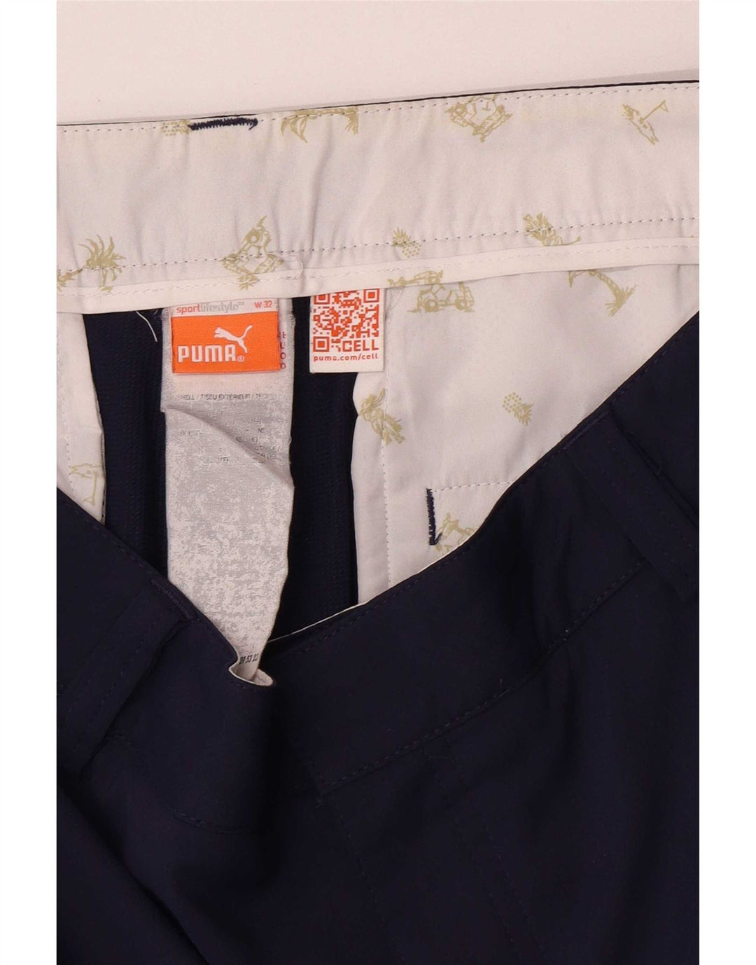 Женские шорты чинос Puma W32, большие, темно-синие
