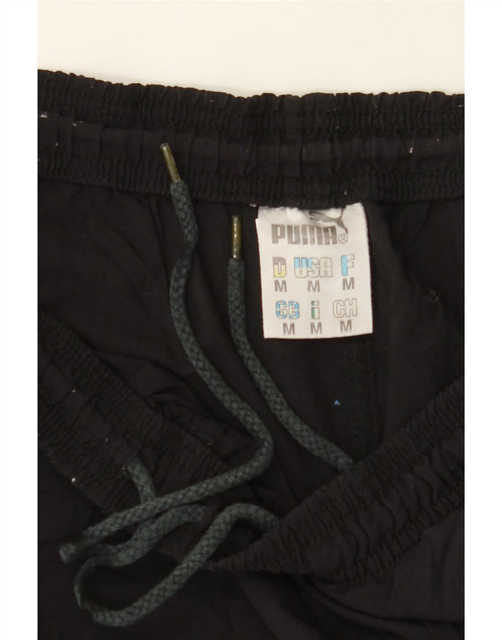 PUMA Mens Sport Shorts Medium Black Polyester Vintage Puma and Second-Hand Puma from Messina Hembry 