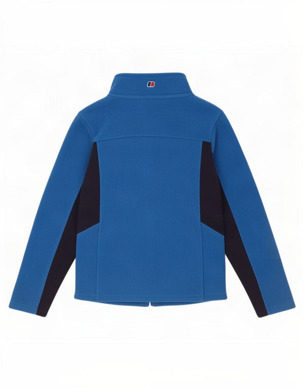 Berghaus Boys Fleece Jacket 9-10 Years Blue Colourblock Polyester