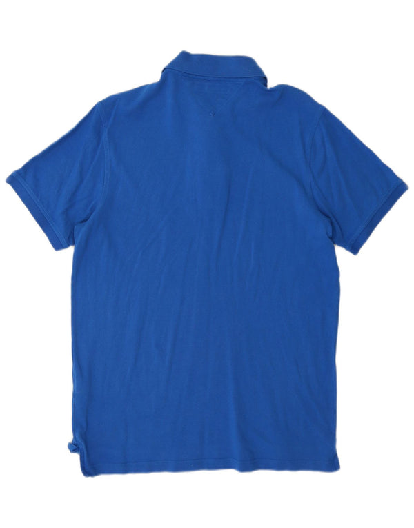 Polo slim fit da uomo Tommy Hilfiger XL in cotone blu