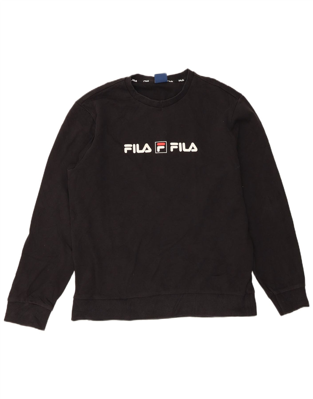 Fila Herre Grafisk Sweatshirt Jumper 2XL Sort