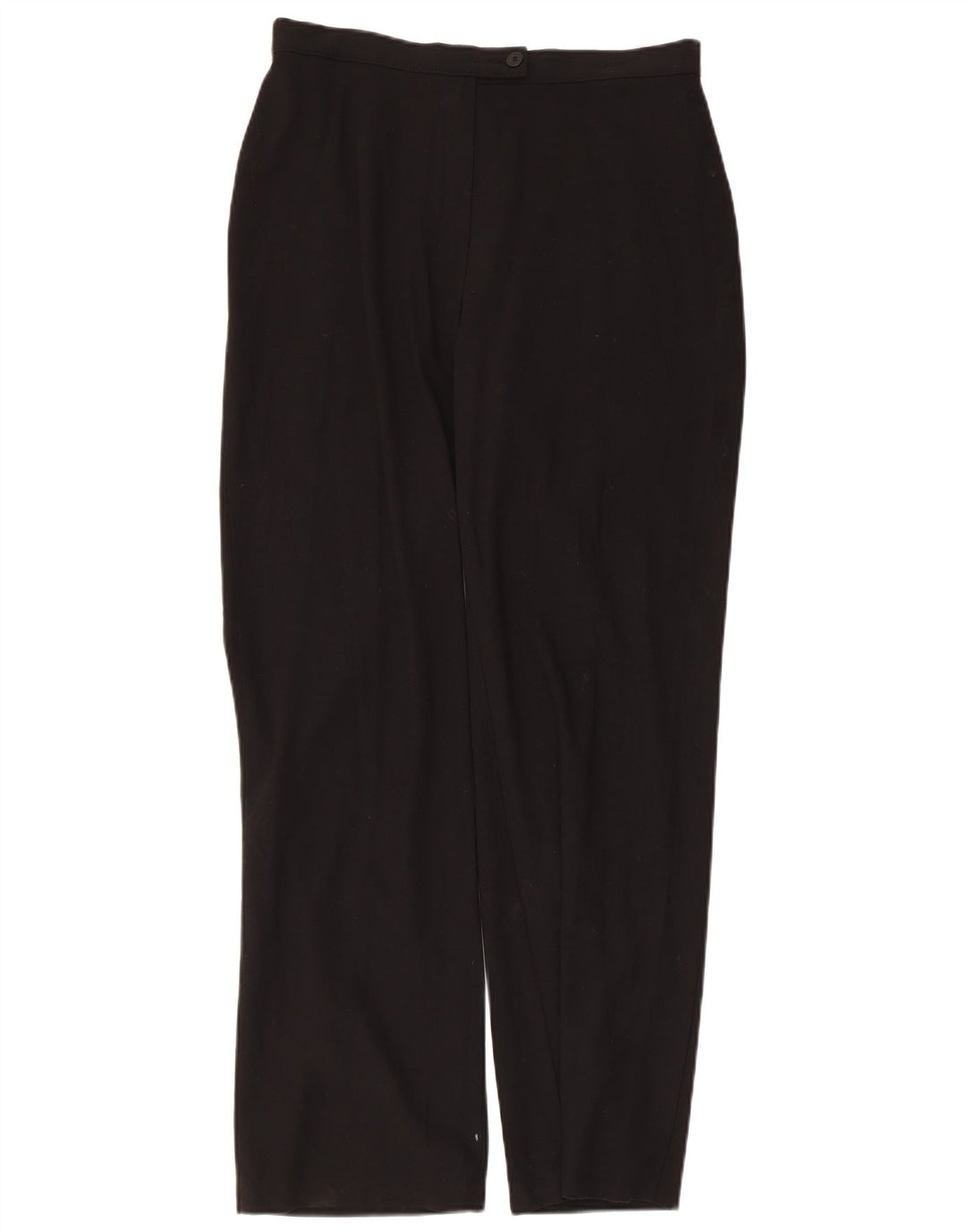 Marks & Spencer Womens Straight Suit Trousers UK 14 Medium W30 L29 Black