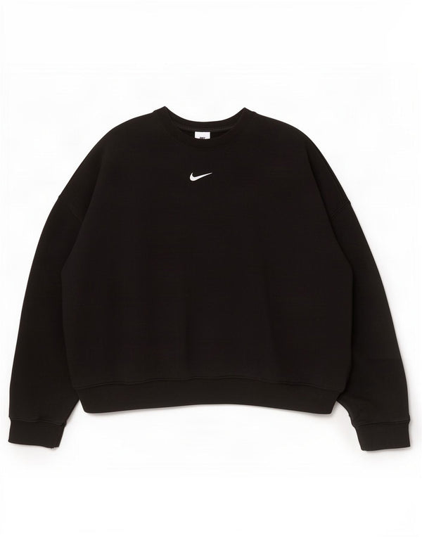Felpa oversize da donna Nike Jumper UK 18 XL cotone nero