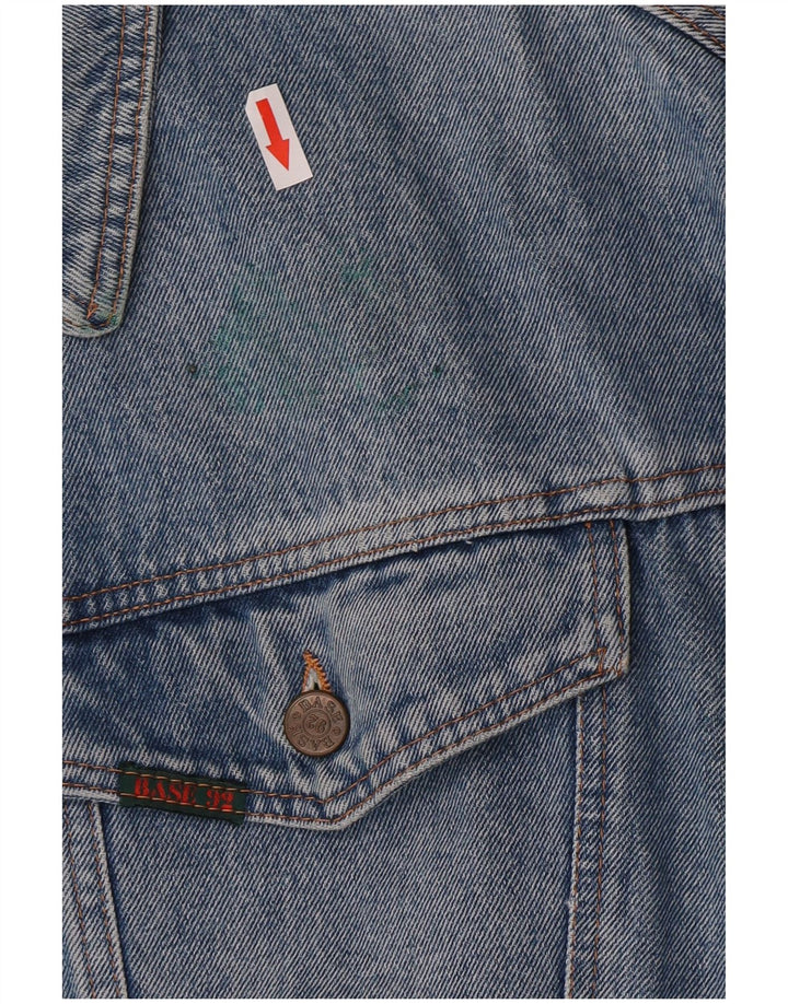 Base 92 Veste en Jean Homme UK 42 XL Bleu Coton