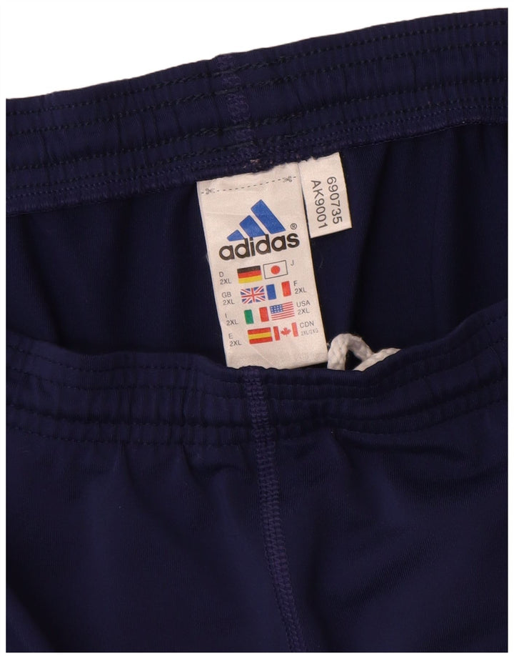 Adidas Mens Sport Shorts 2XL Navy Blue Polyester