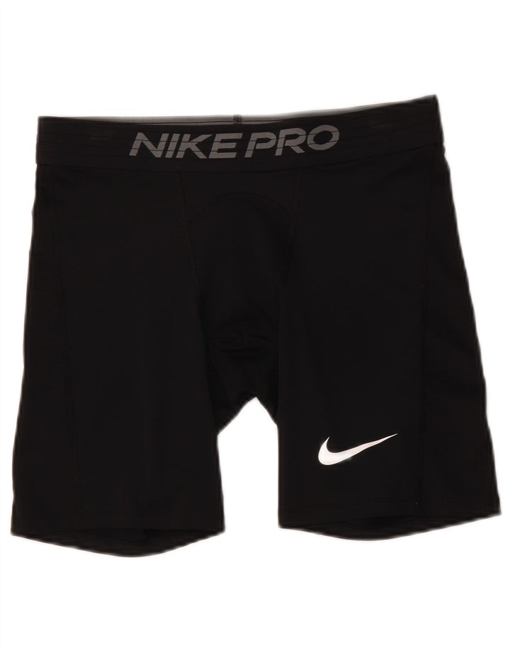 Nike Short de sport graphique coupe ajustée pour homme, grand, noir, polyester