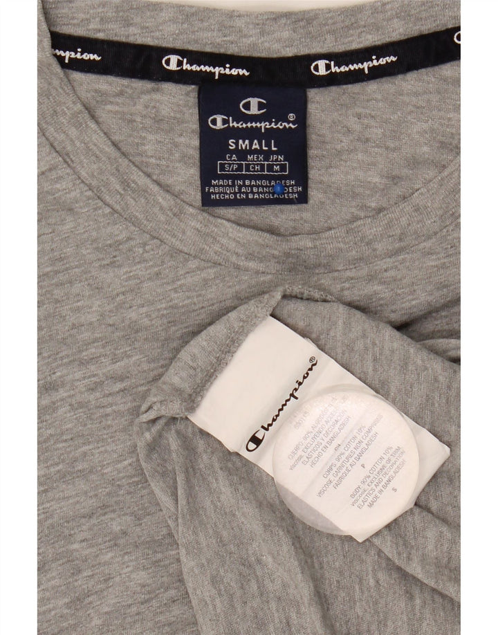 Champion Mens T-Shirt Top Small Grey Cotton