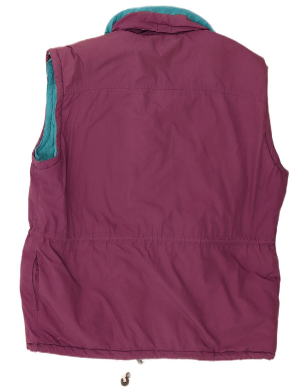 Chaleco acolchado reversible con capucha para hombre MC Kee's UK 42 XL Bloque de color morado