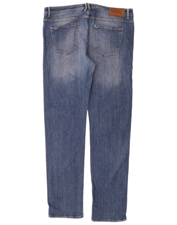 Massimo Dutti Jeans dritti vestibilità casual da uomo EU 46 XL W36 L34 Blu