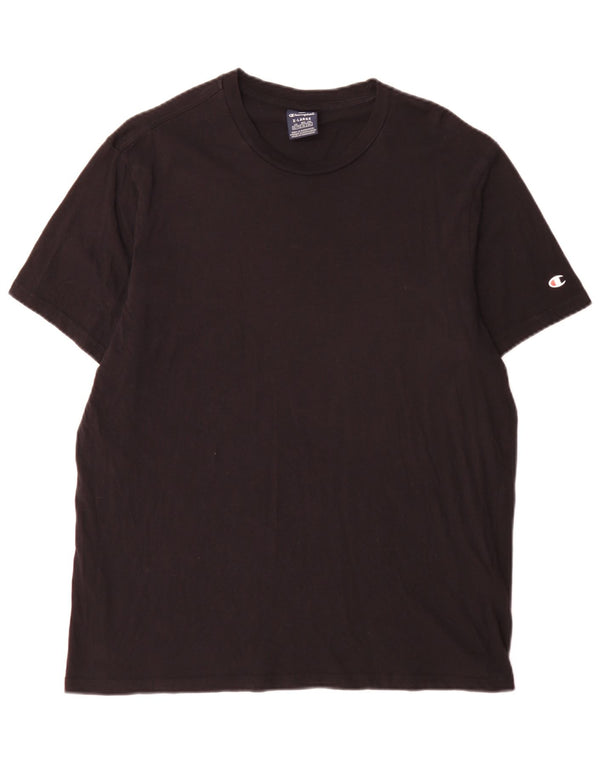 Champion Mens T-Shirt Top XL Black Cotton