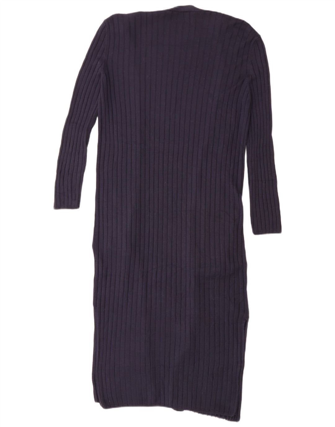 Marks & Spencer Womens Longline Cardigan Sweater UK 10 Small Navy Blue