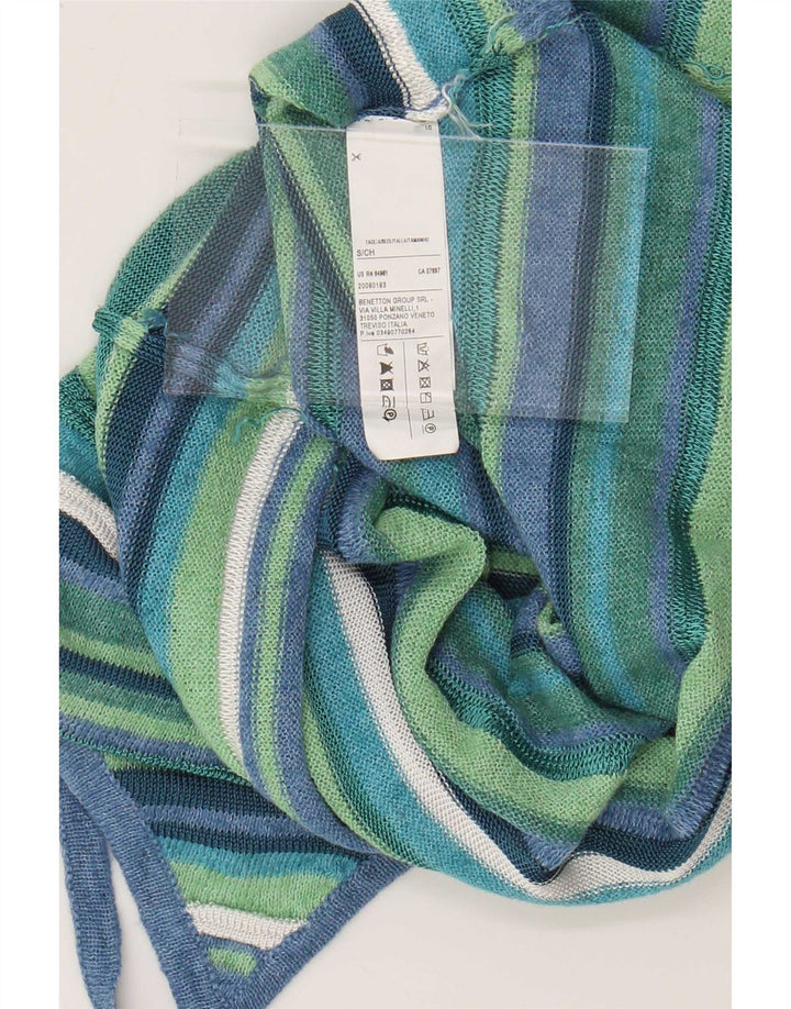 Benetton Womens Cami Top UK 10 Small Multicoloured Striped Viscose