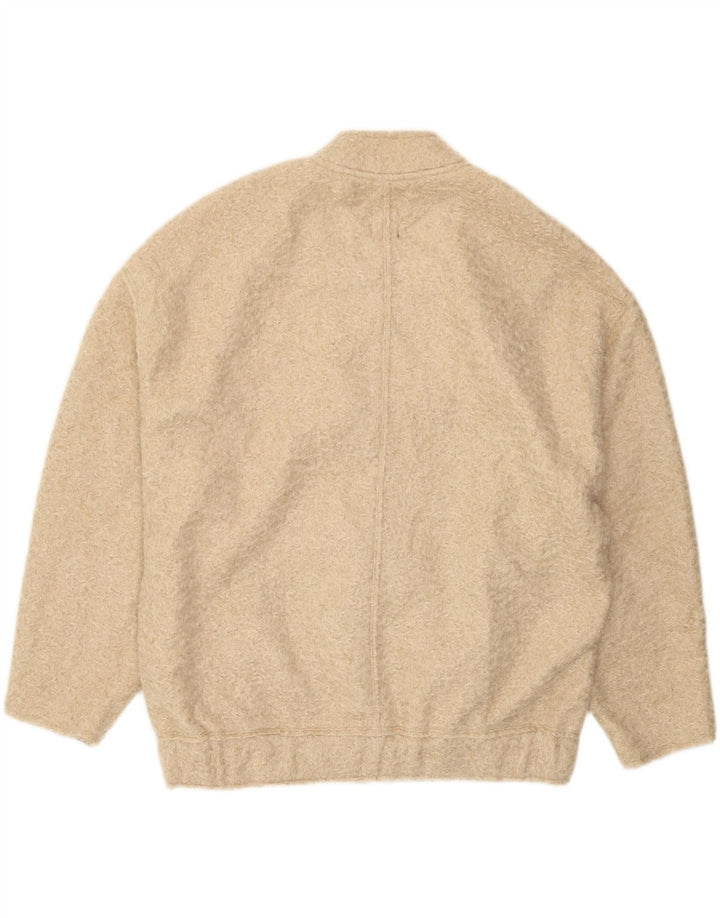 Damska kurtka bomberka oversize Zara UK 6 XS, beżowy poliester