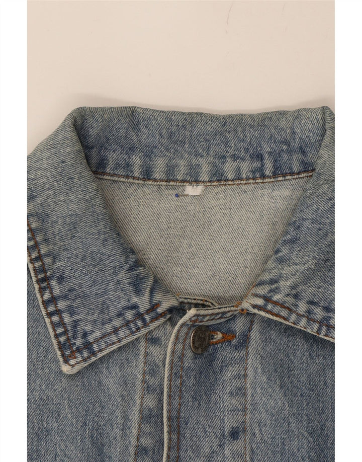 VINTAGE Mens Denim Jacket UK 38 Medium Blue Cotton Vintage Vintage and Second-Hand Vintage from Messina Hembry 