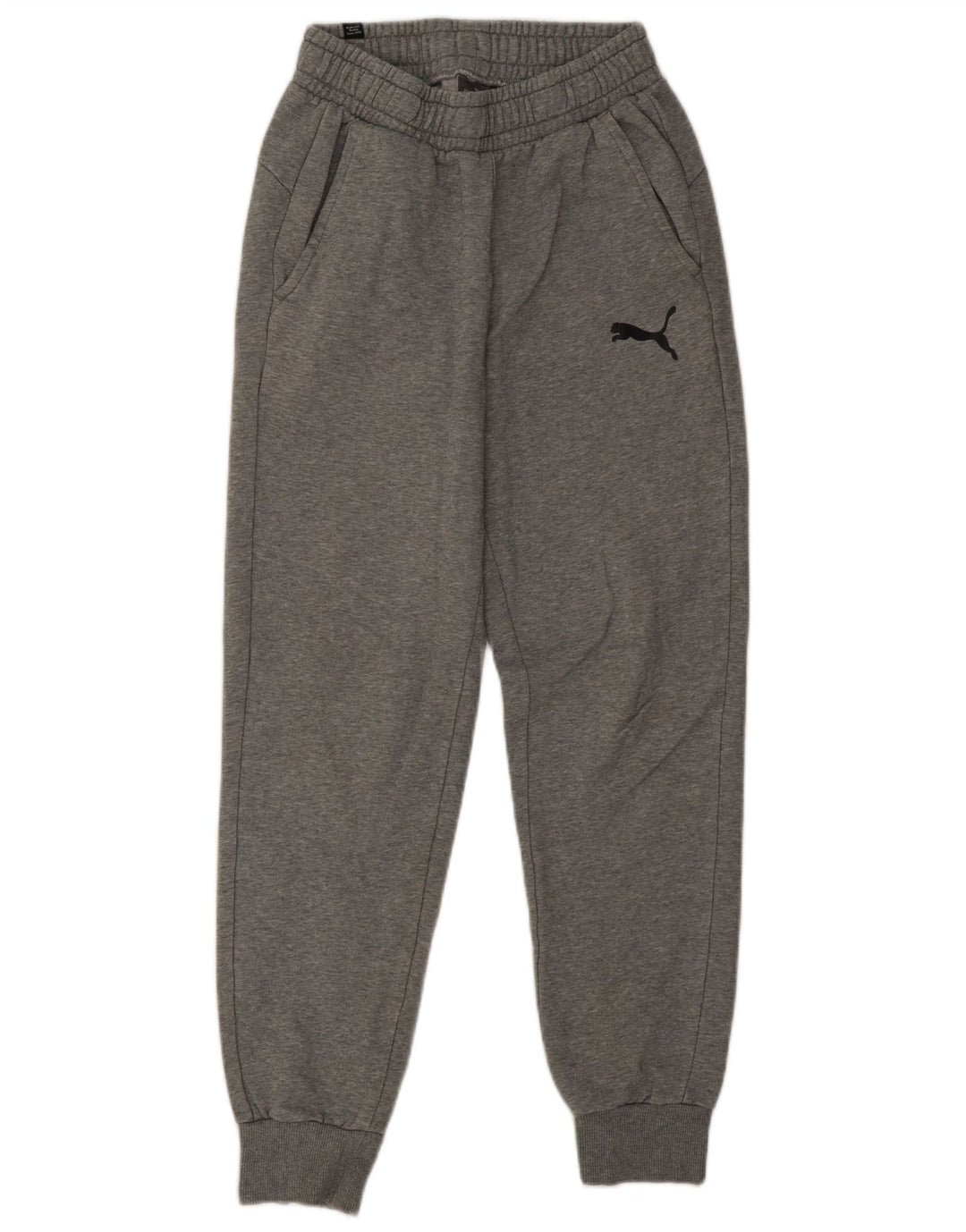 Puma Mens Tracksuit Trousers Joggers Small  Grey Flecked Cotton