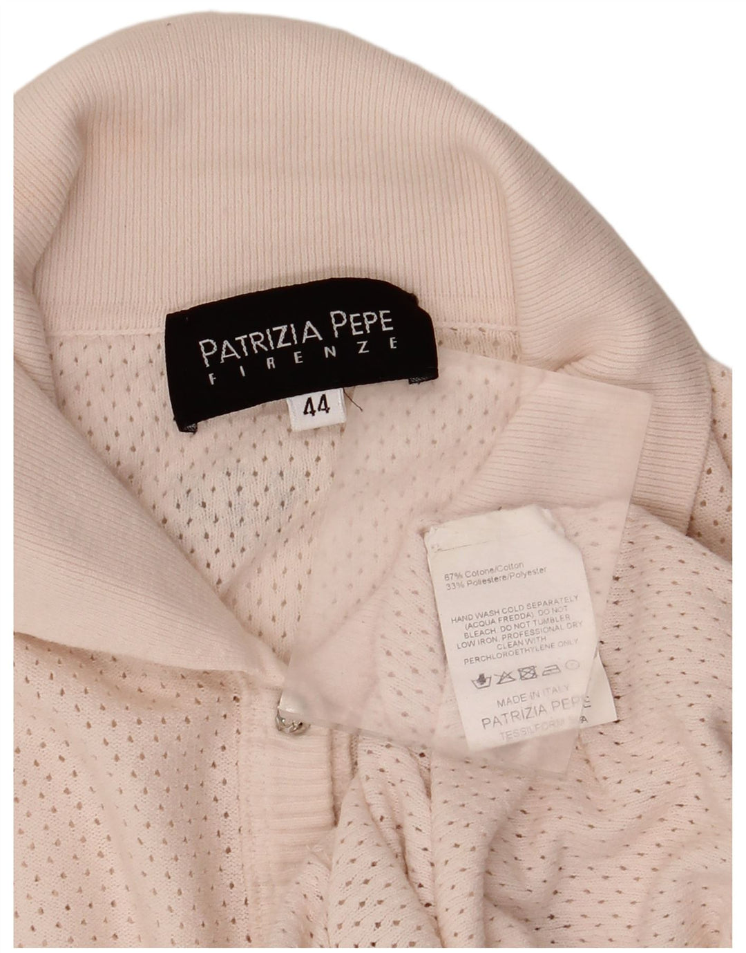 Patrizia Pepe Womens Cardigan Sweater IT 44 Medium Pink Cotton